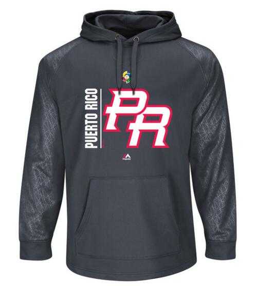 Puerto Rico Baseball Majestic World Baseball Classic Team Icon Fleece Pullover Hoodie Graphite,We sell and wholesale Puerto Rico Baseball Majestic World Baseball Classic Team Icon Fleece Pullover Hoodie Graphite on line form chian!